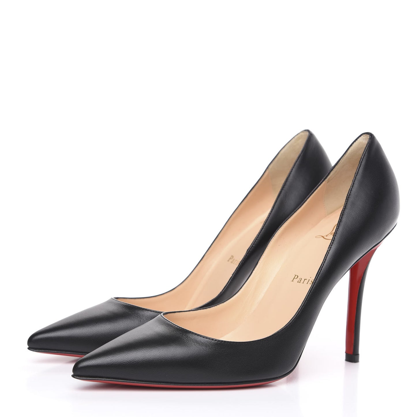 Shiny Nappa Apostrophy 100 Pumps 38 Black