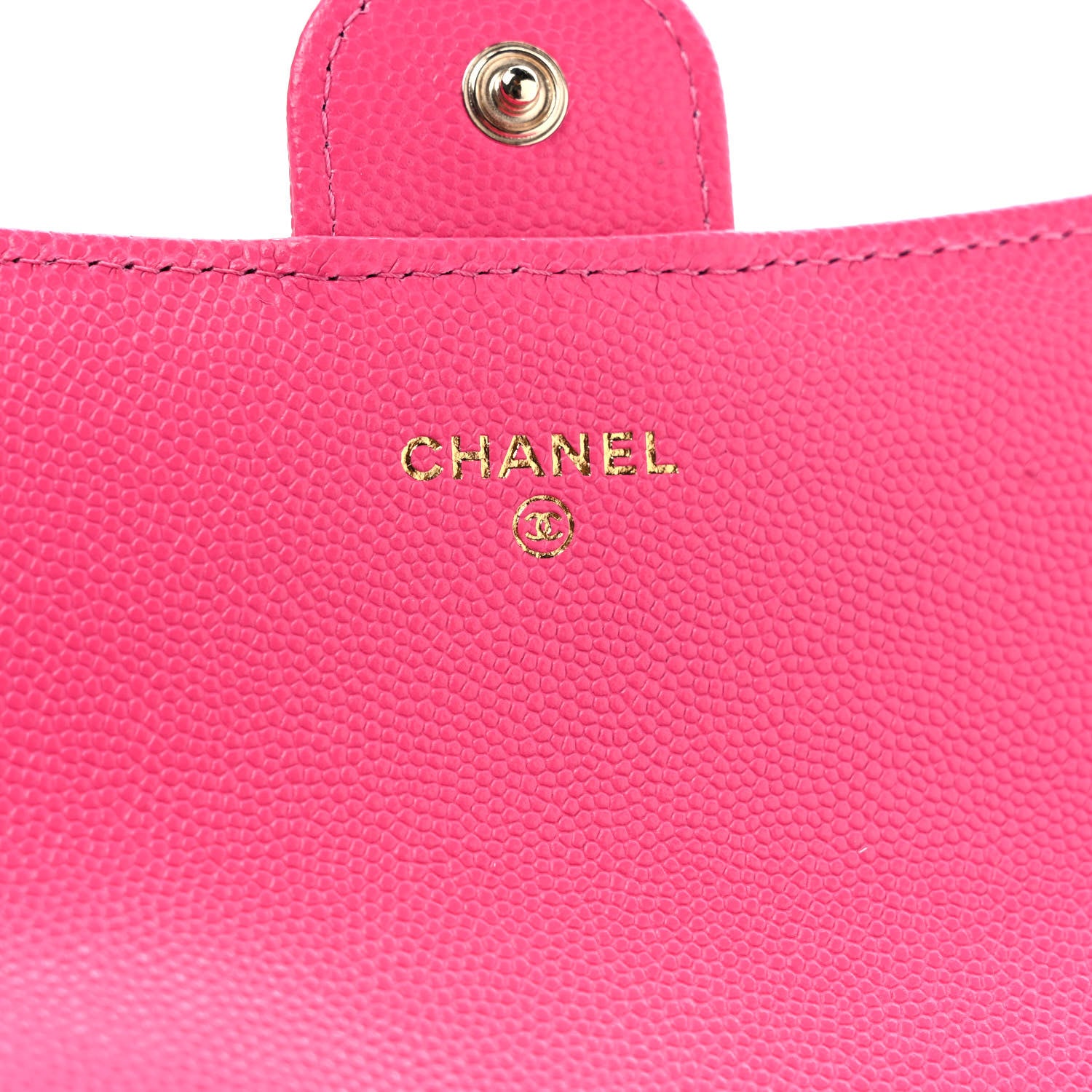 Chanel Caviar Quilted Large Gusset Flap Wallet Pink 6 of 7