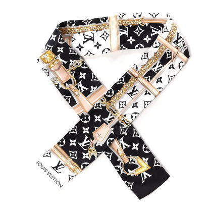 Louis Vuitton Silk Monogram Confidential Bandeau Black 1 of 5