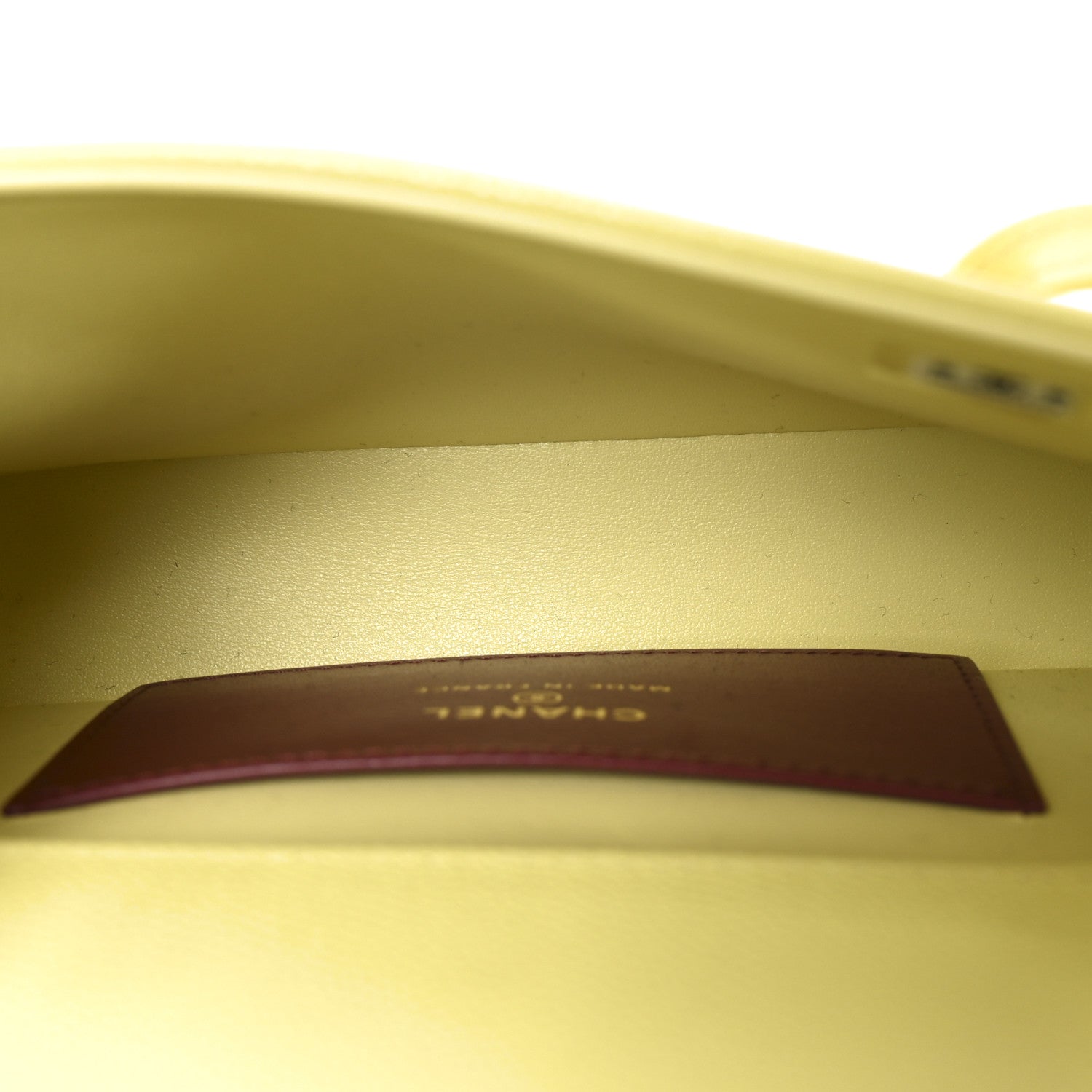Chanel Shiny Caviar Mini Preppy Coco Shoulder Bag Light Yellow 5 of 11