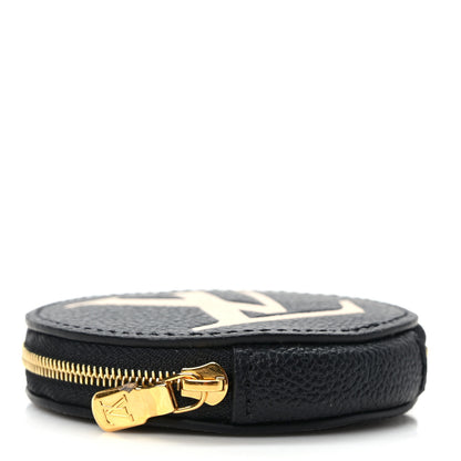 Louis Vuitton Empreinte Monogram Giant Round Coin Purse Black Beige 4 of 6