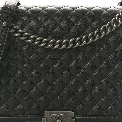 Chanel Caviar Quilted Large Boy Flap Black 8 of 12