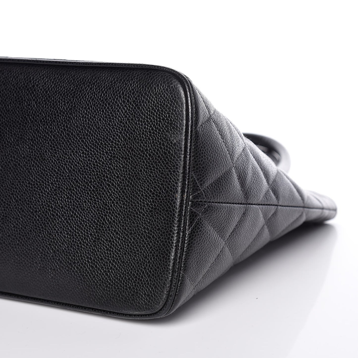 Caviar Quilted Medallion Tote Black