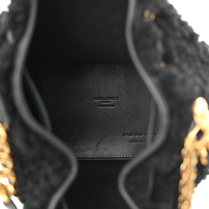 Saint Laurent Shearling Calfskin Small Emmanuelle Bucket Bag Black 5 of 12