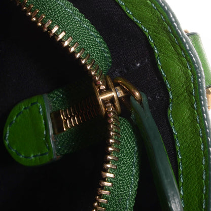 Celine Smooth Calfskin Nano Luggage Green 5 of 10