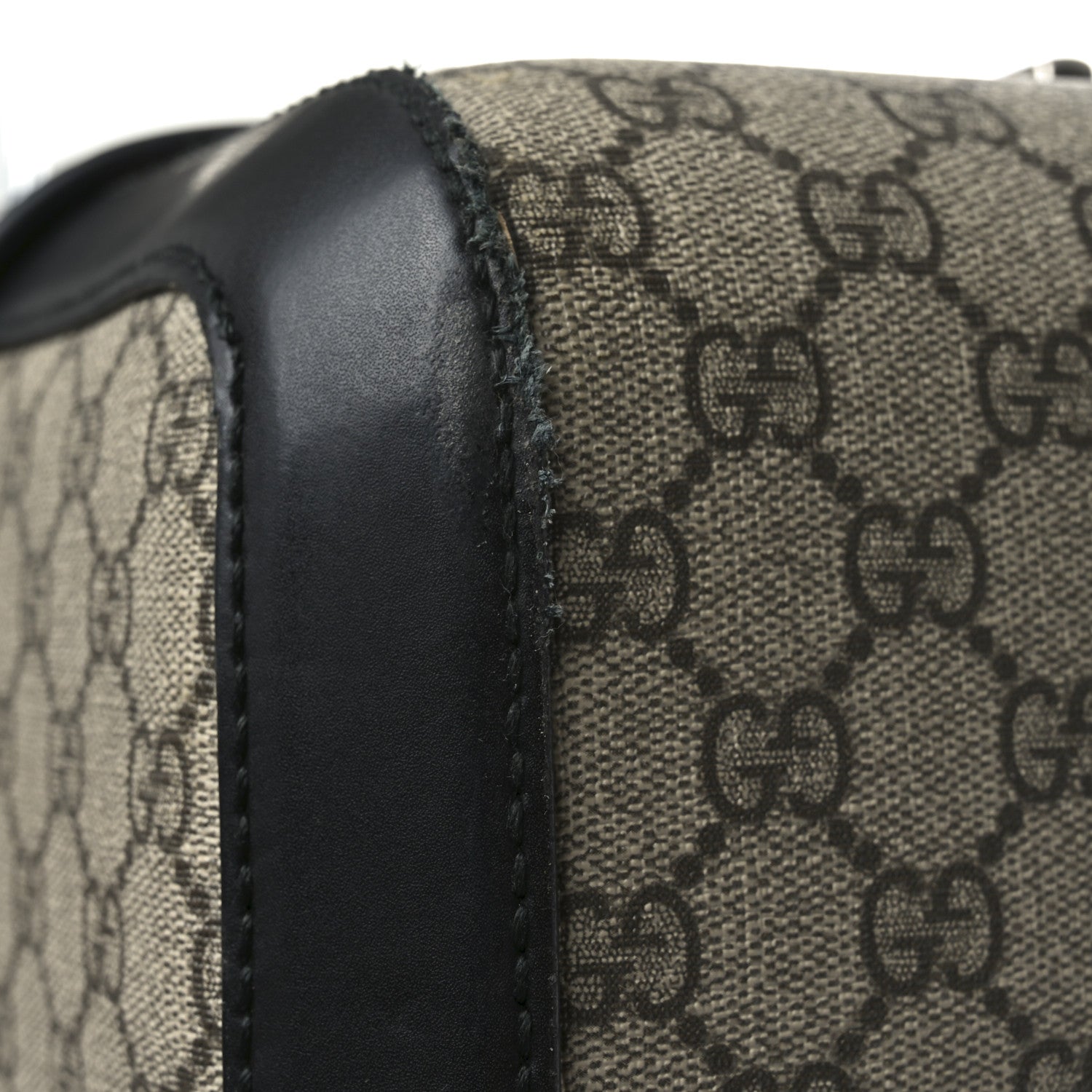 Gucci GG Supreme Monogram Four Wheel Suitcase Black 11 of 14