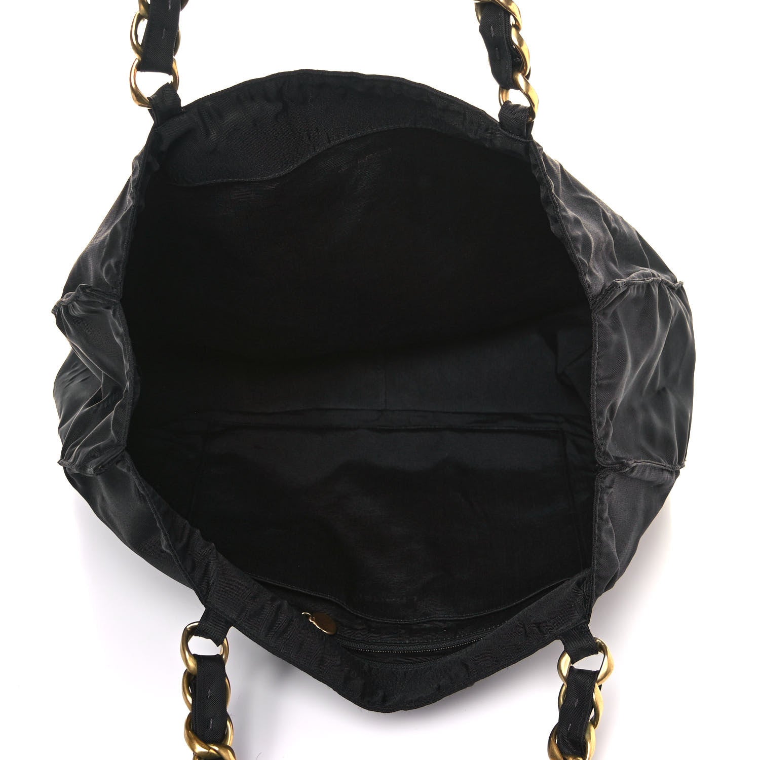 Chanel Canvas Chain Jumbo CC Tote Black 5 of 18