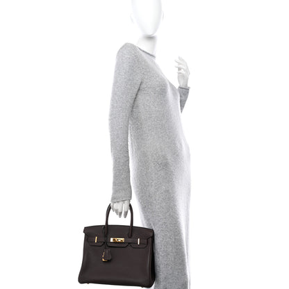 Hermes Togo Birkin 30 Chocolate 2 of 10