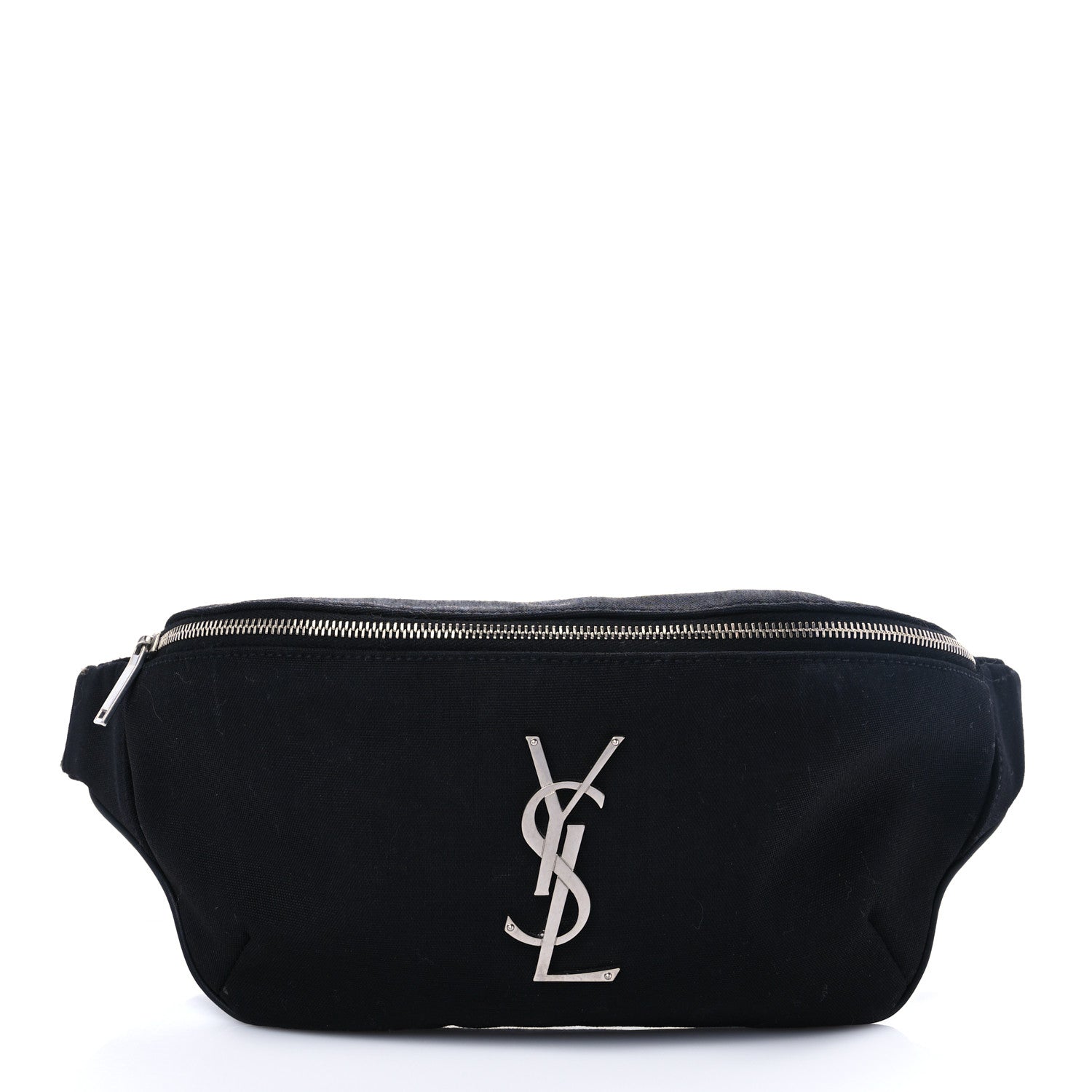 Saint Laurent Canvas Monogram Belt Bag Black 1 of 6