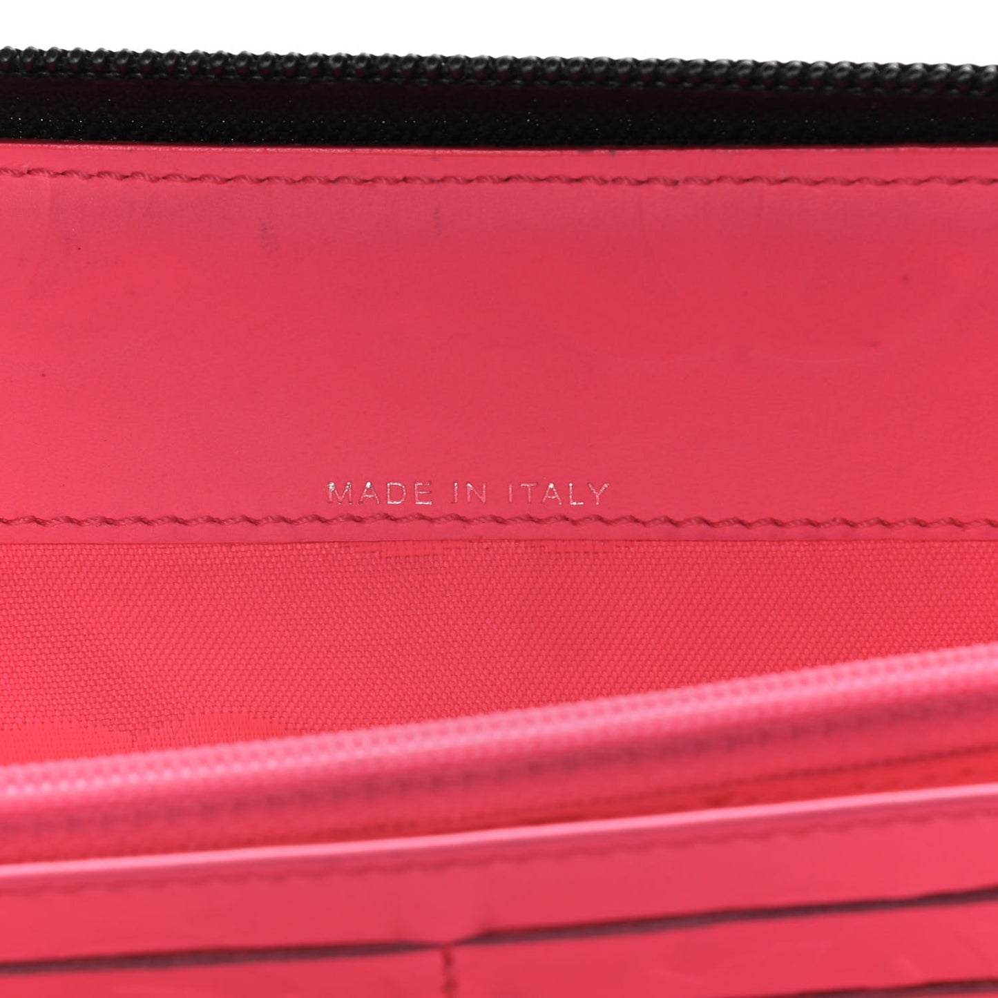 Calfskin Cambon Zip Around Organizer Wallet Black