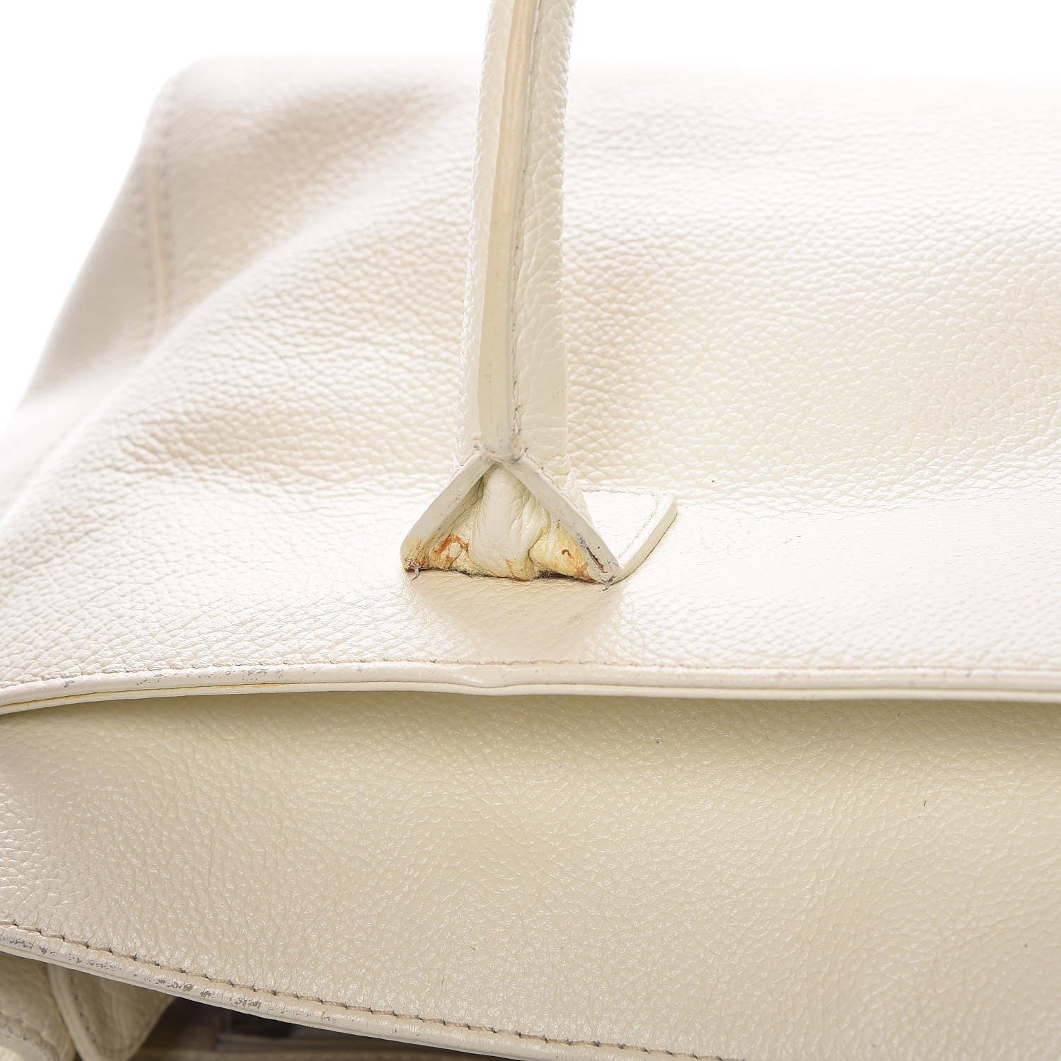 Chanel Calfskin Mademoiselle Lock Cerf Shopper Tote White 16 of 23