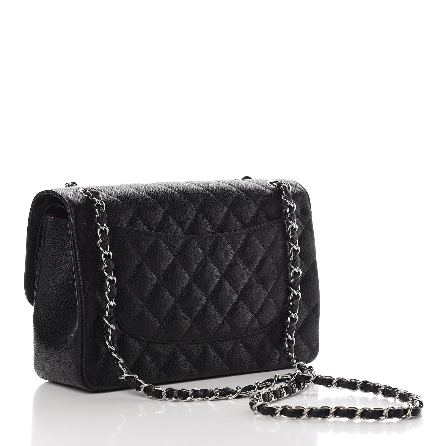 Chanel Caviar Quilted Jumbo Double Flap Black 4 of 12