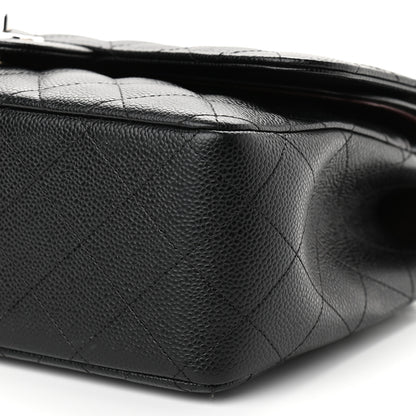 Chanel Caviar Quilted Jumbo Double Flap Black 11 of 13