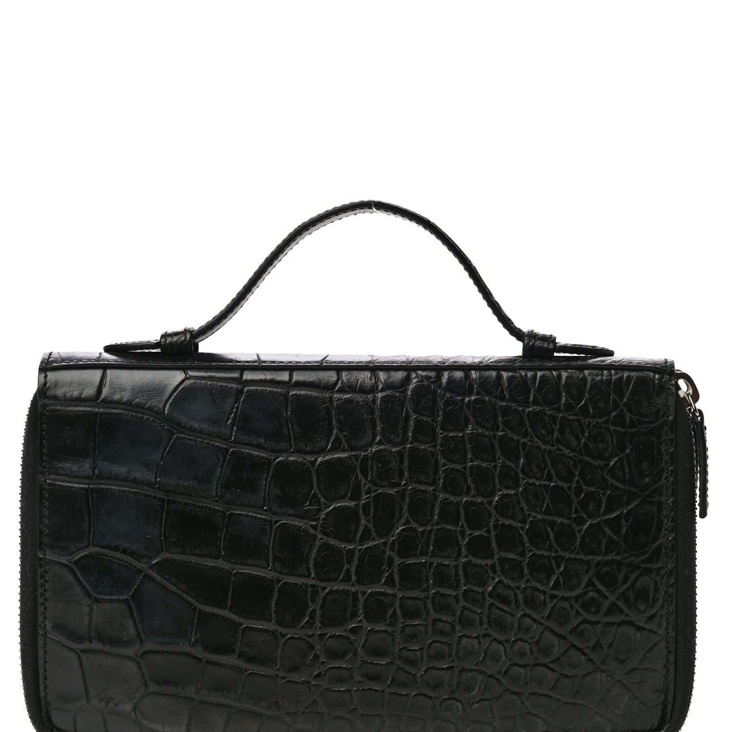 Gucci Crocodile Travel Document Case Black 7 of 21