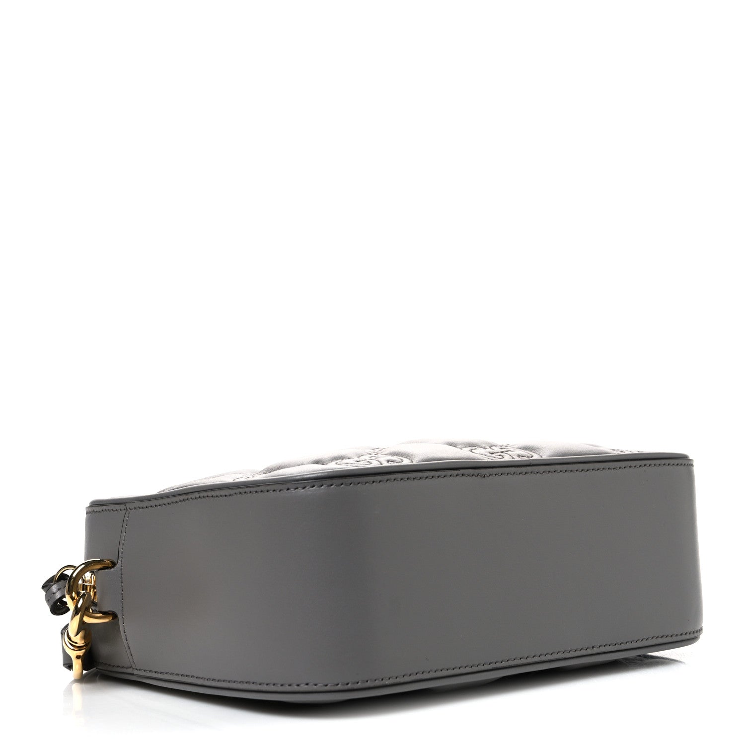 Gucci Calfskin GG Matelasse Shoulder Bag Dusty Grey Natural 4 of 10