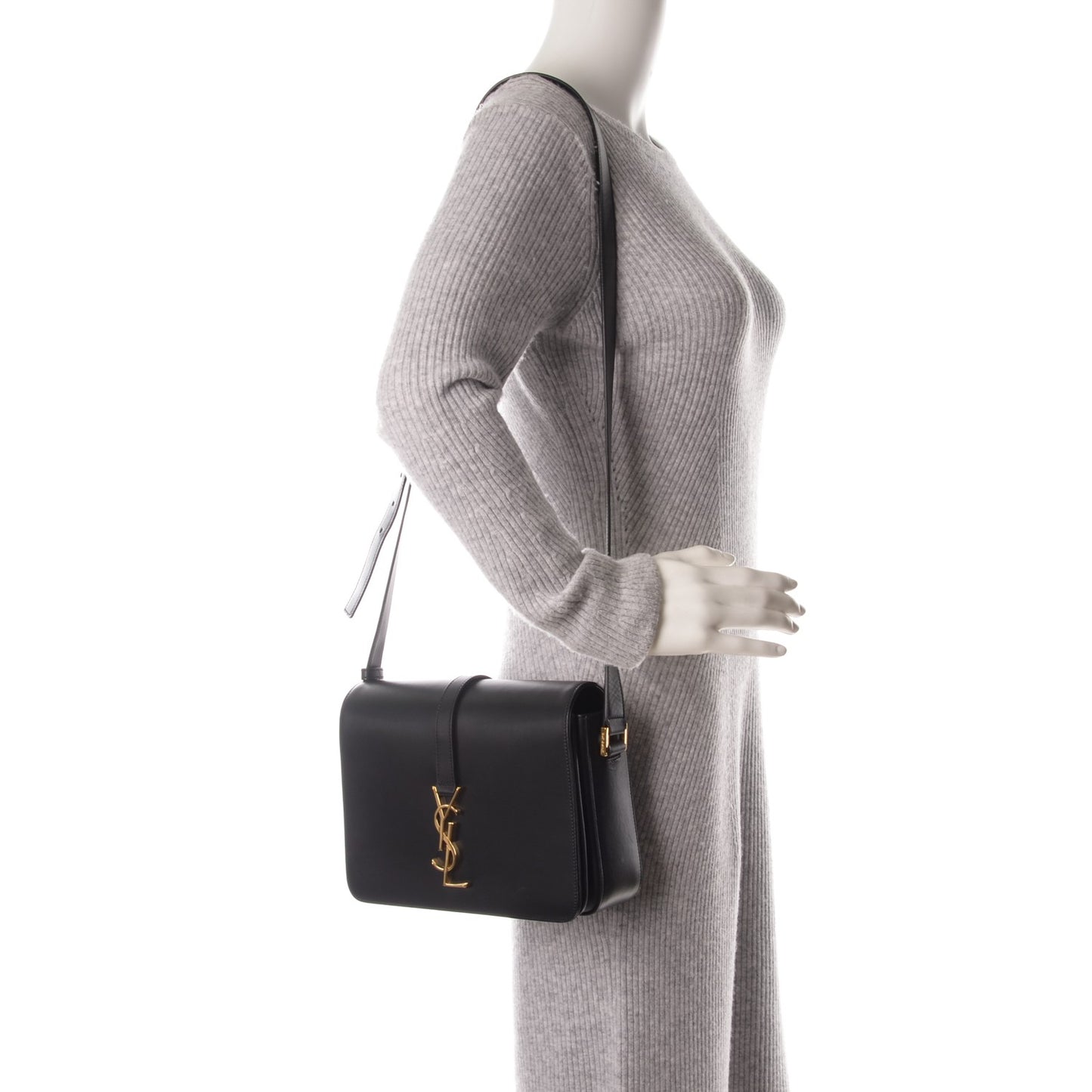 Smooth Calfskin Medium Classic Monogram Universite Bag Black