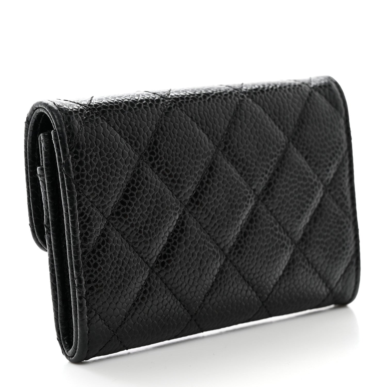 Chanel Caviar Quilted Flap Card Holder Black 3 of 9