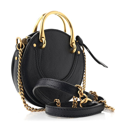 Chloe Shiny Goatskin Suede Mini Pixie Bag Full Blue 3 of 9