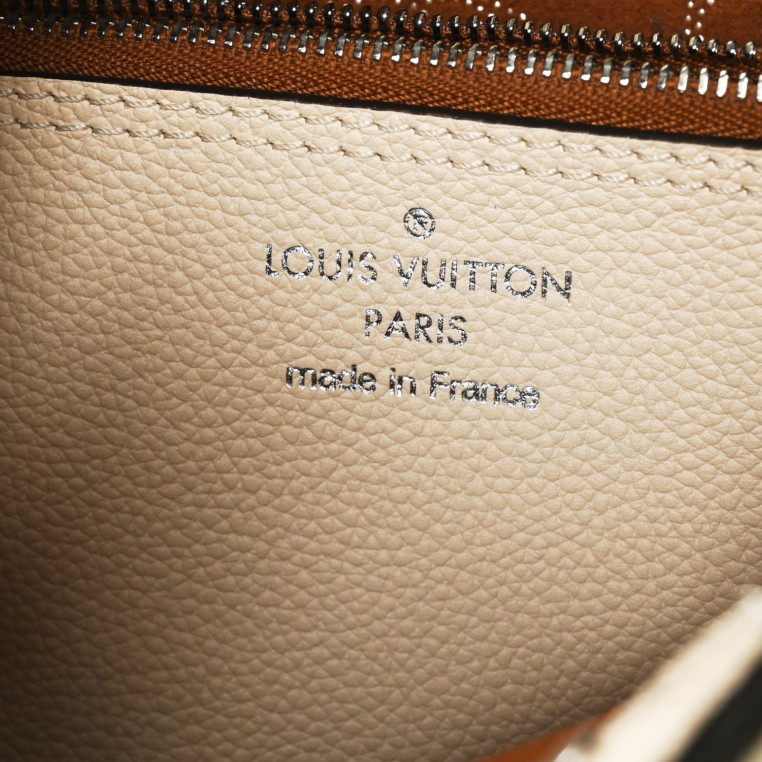 Louis Vuitton Mahina Carmel Hobo Creme 6 of 9