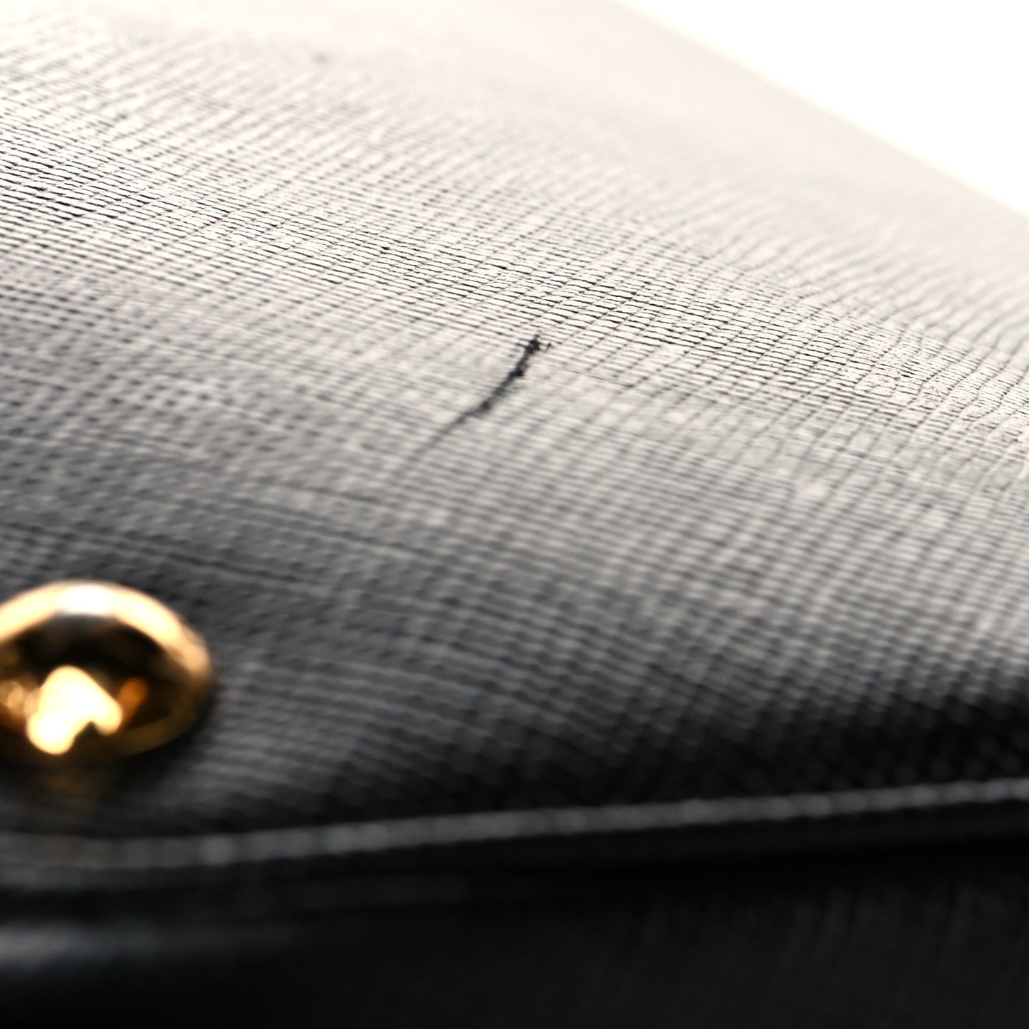 Saffiano Cuir Large Double Bag Nero Black