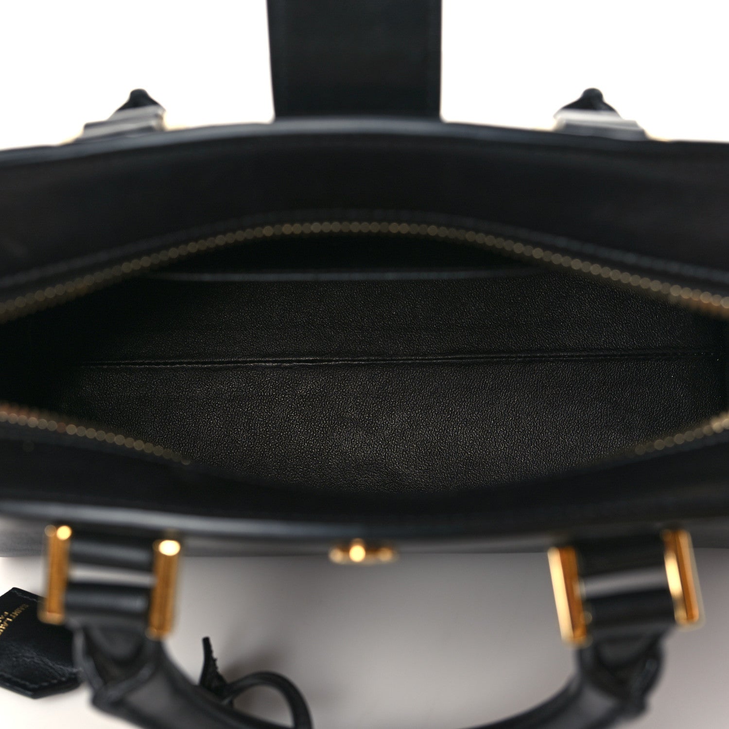 Saint Laurent Calfskin Monogram Baby Cabas Black 5 of 7