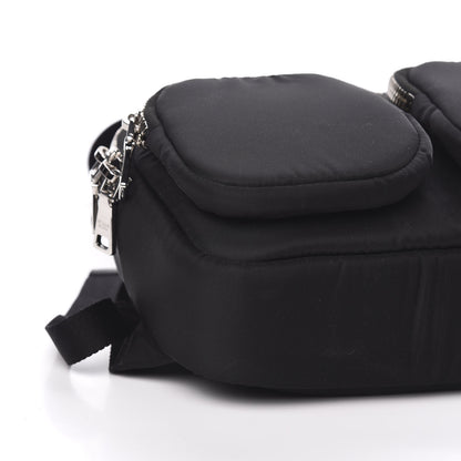 Prada Tessuto Nylon Pocket Top Handle Cargo Bag Black Fuoco 6 of 8