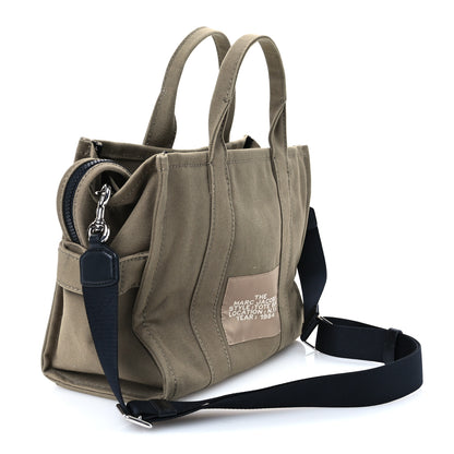 Marc Jacobs Cotton Canvas Medium The Traveler Tote Bag  Slate Green 3 of 11