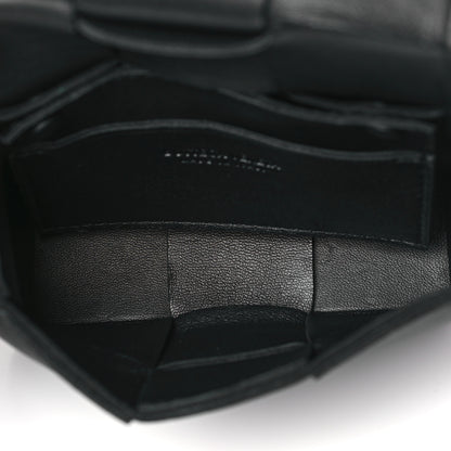 Bottega Veneta Lambskin Maxi Intreccio Candy Cassette Crossbody Bag Black 5 of 9