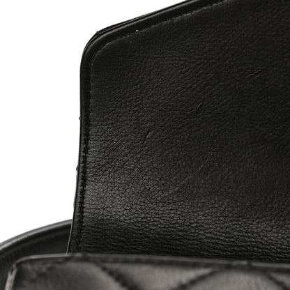 Chanel Lambskin Quilted Flap Waist Belt Bag Black 12 of 12
