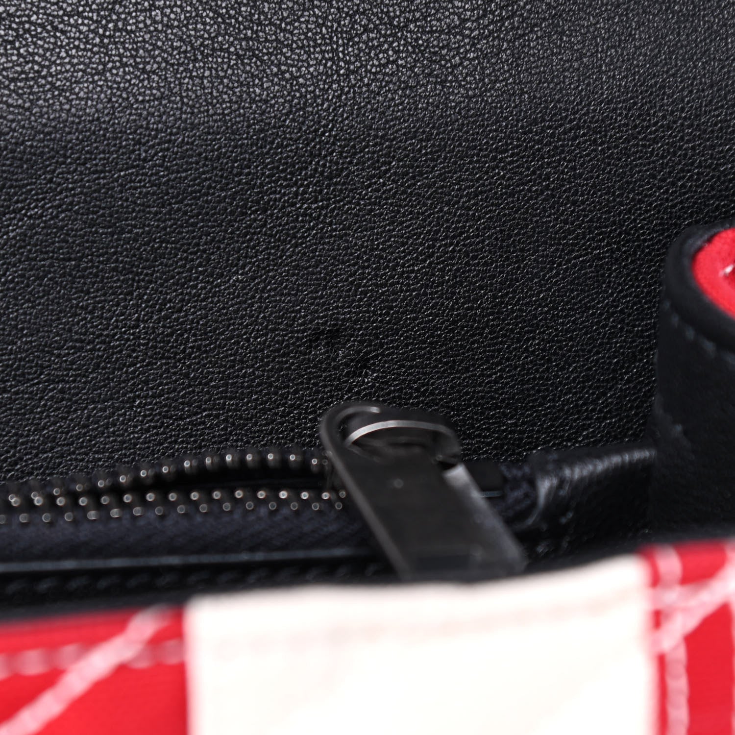 Saint Laurent Canvas Matelasse Chevron American Flag Monogram Medium College Bag Red Blue 9 of 11
