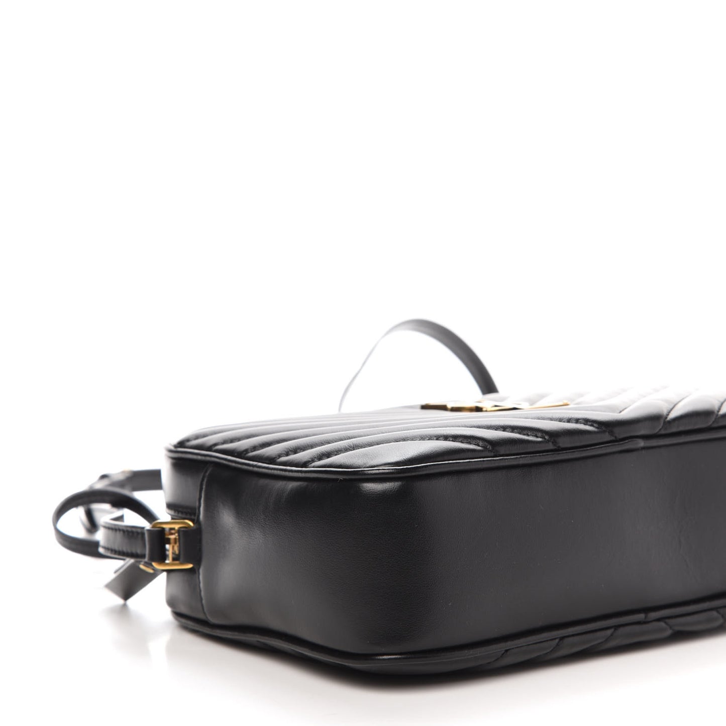 Calfskin Matelasse Monogram Lou Camera Bag Black
