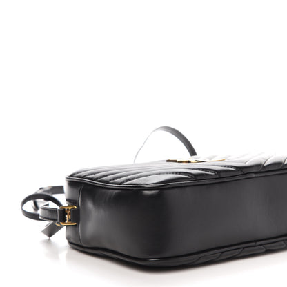 Saint Laurent Calfskin Matelasse Monogram Lou Camera Bag Black 8 of 10