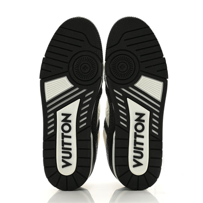 Louis Vuitton Calfskin Monogram Crystal Mens LV Trainer Sneakers 9.5 Black 5 of 9
