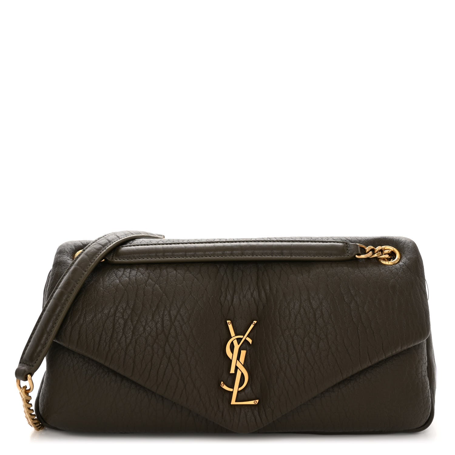 Saint Laurent Grained Lambskin Medium Calypso Light Musk 1 of 9