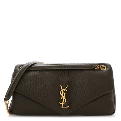 Saint Laurent Grained Lambskin Medium Calypso Light Musk 1 of 9