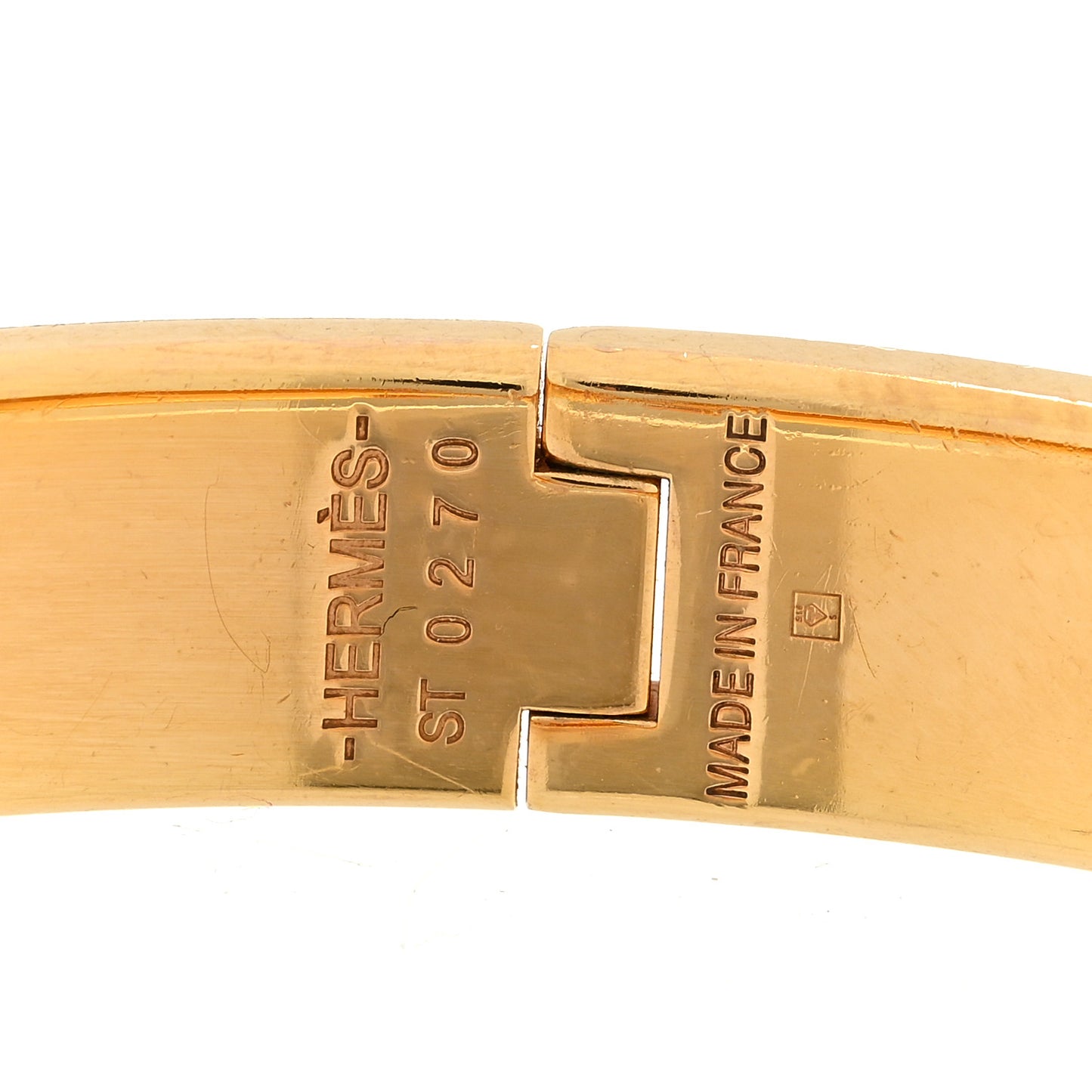 Enamel Narrow Clic Clac H Bracelet PM Black