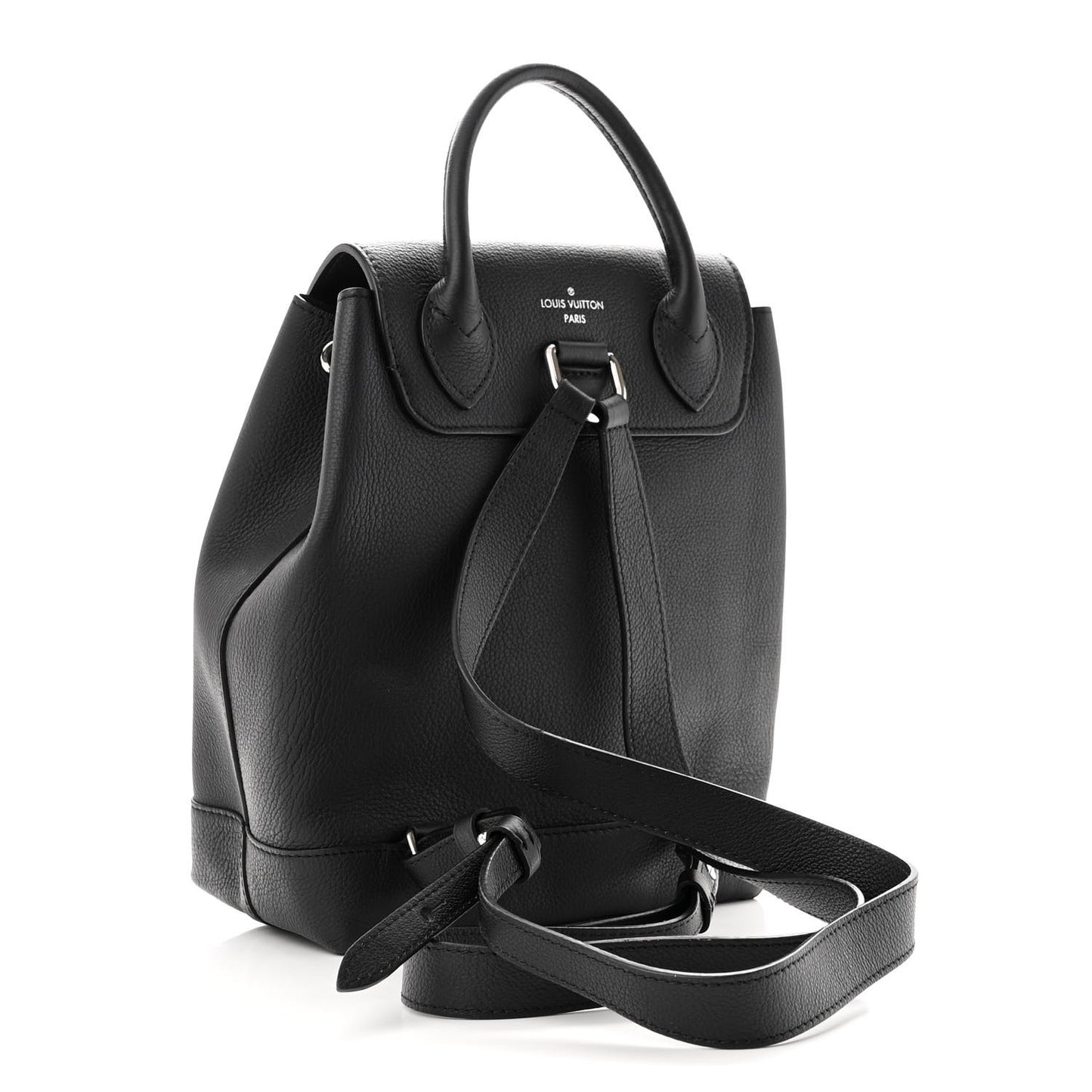 Calfskin Lockme Backpack Black
