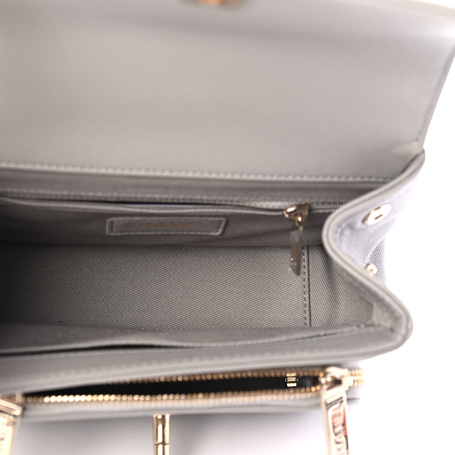 Chanel Caviar Quilted Small Business Affinity Flap Grey 4 of 4