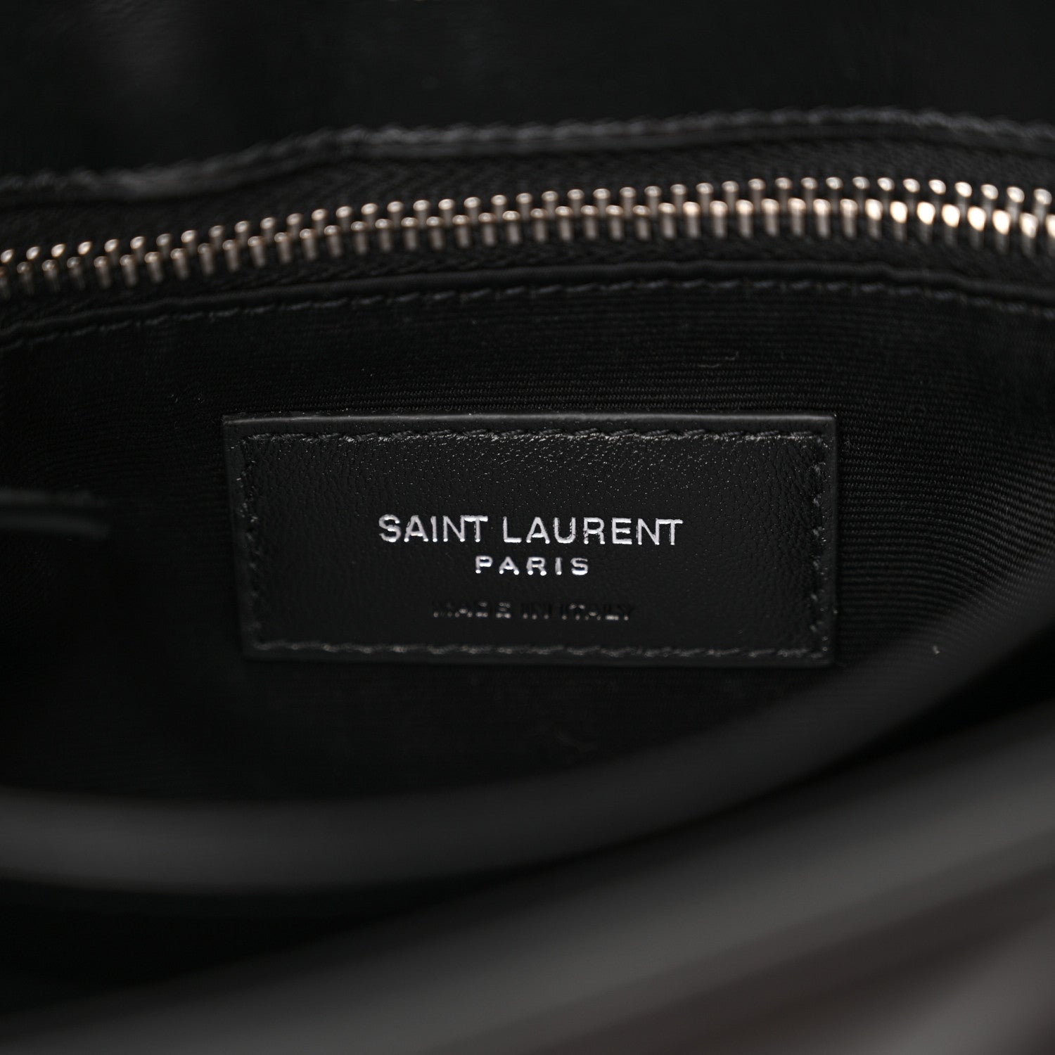 Saint Laurent Calfskin Y Quilted Monogram Toy Loulou Crossbody Bag Black 6 of 13
