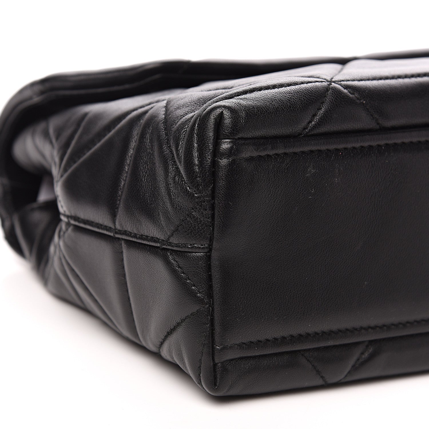 Prada Nappa Triangle Stitched Large Spectrum Bag Black 9 of 13
