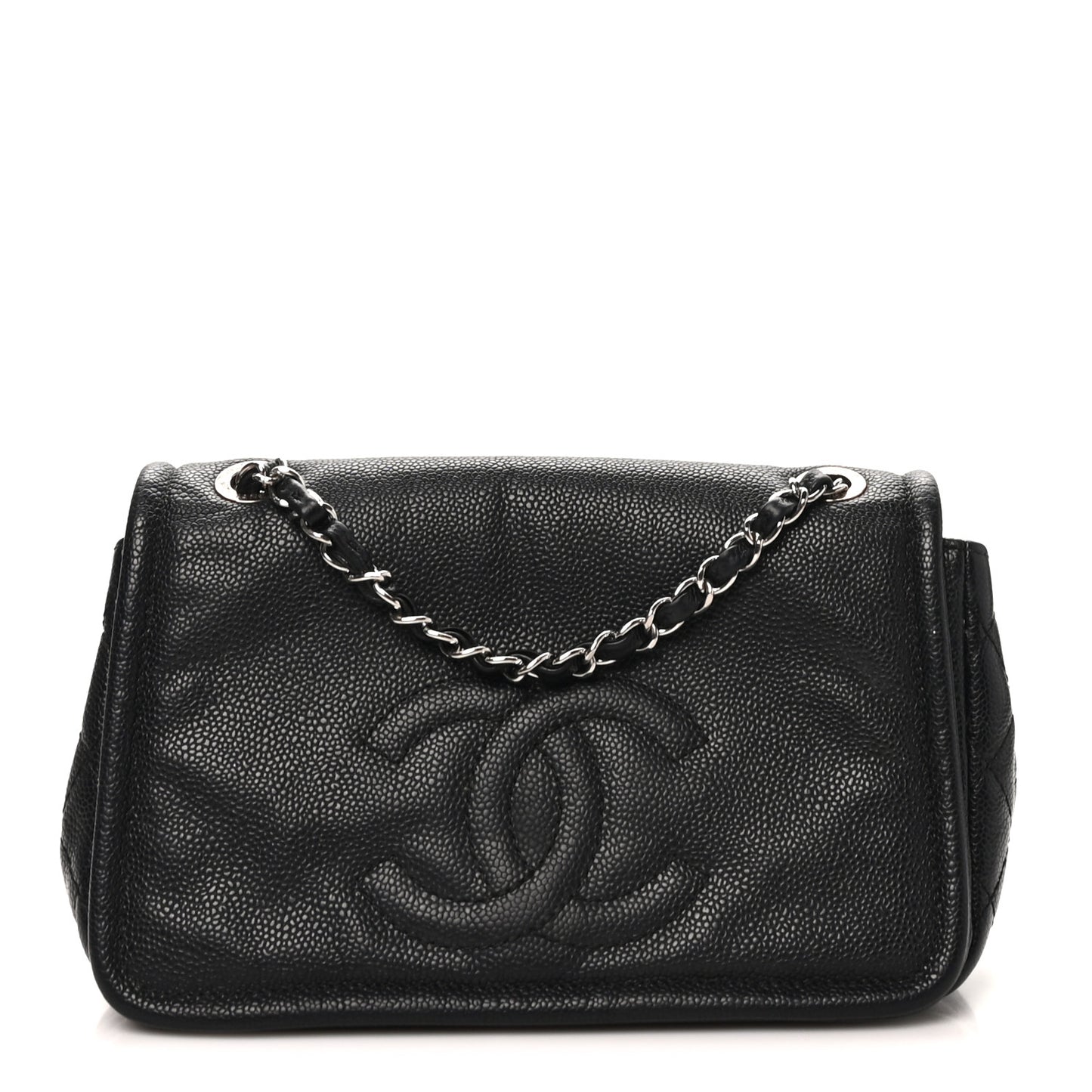 Caviar Medium Timeless CC Flap Black