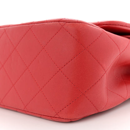 Chanel Lambskin Quilted Jumbo Double Flap Red 9 of 16