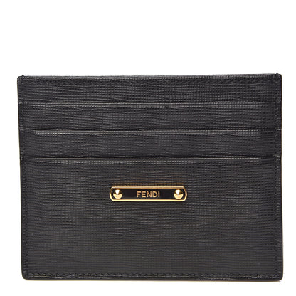 Fendi Vitello Elite Card Holder Black 1 of 7