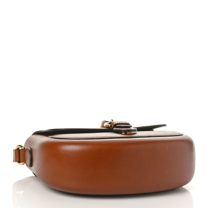 Gucci Charisma Calfskin Gucci Embossed Shoulder Flap Bag Peanut Brown 4 of 11