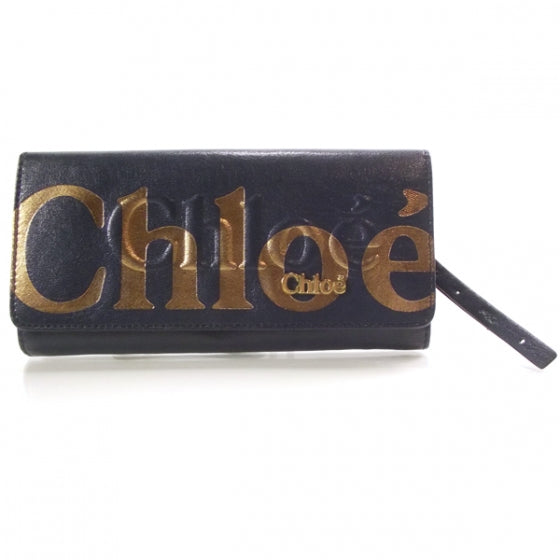 Chloe Leather Eclipse Flap Wallet 1 of 8