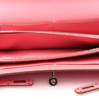 Hermes Epsom Kelly Wallet To Go Rose Confetti 7 of 11