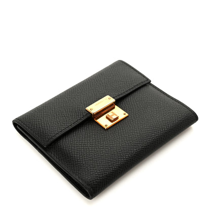Hermes Epsom Clic Mini Card Holder Black 4 of 10
