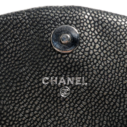 Chanel Caviar Half Moon Wallet On Chain WOC Dark Silver 5 of 7