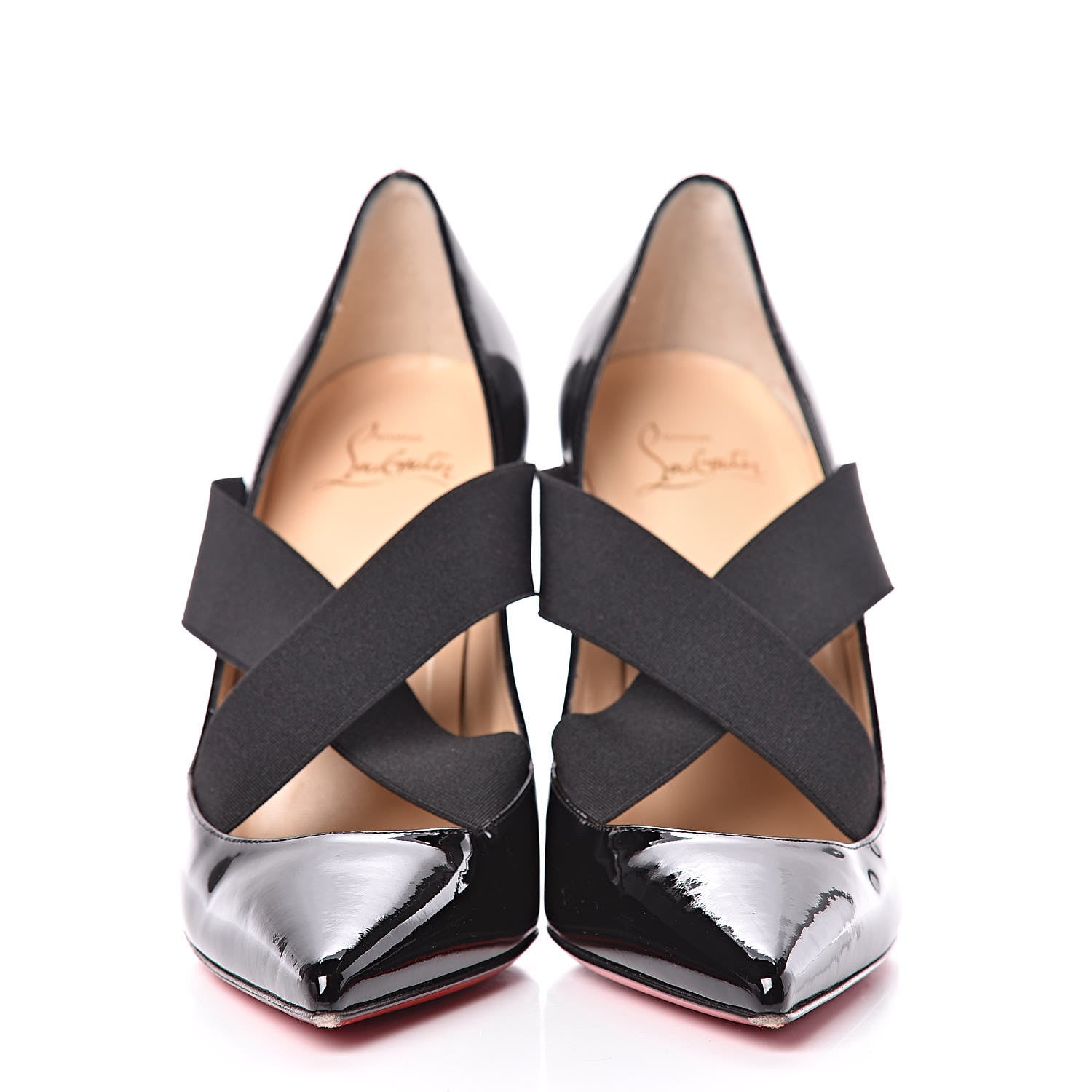 Christian Louboutin Patent Sharpstagram 100 Pumps 38 Black 2 of 10