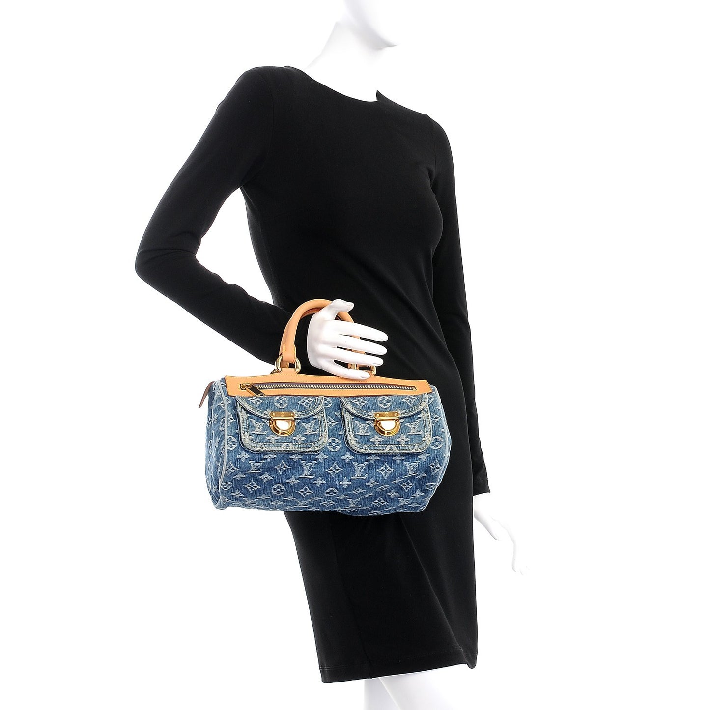 Monogram Denim Neo Speedy Blue
